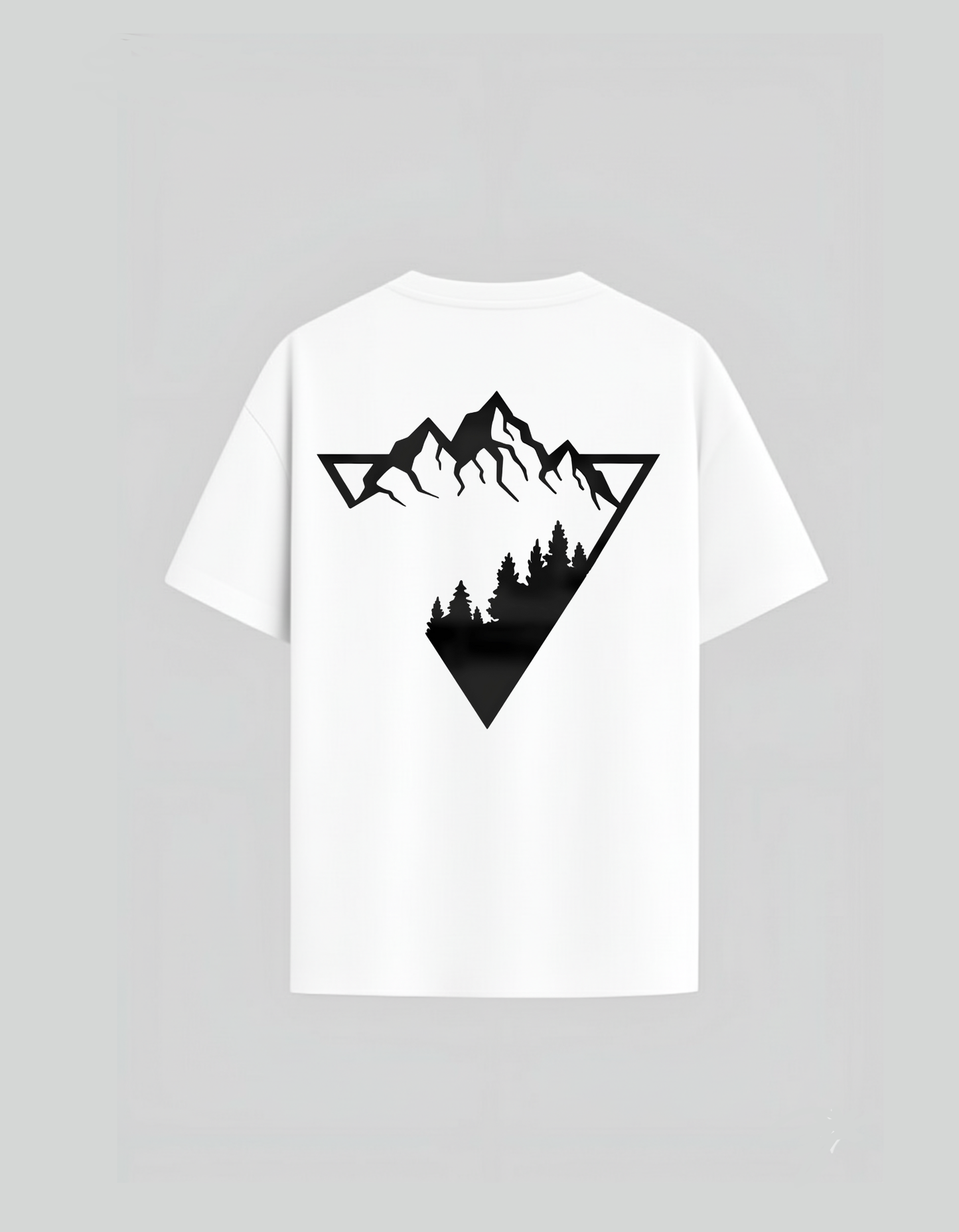 Creative Mountain Design T Shirt