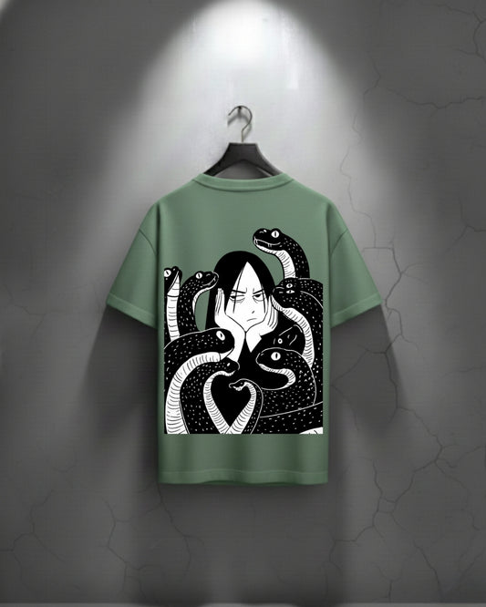 Oversized Orochimaru Design Premium T Shirt