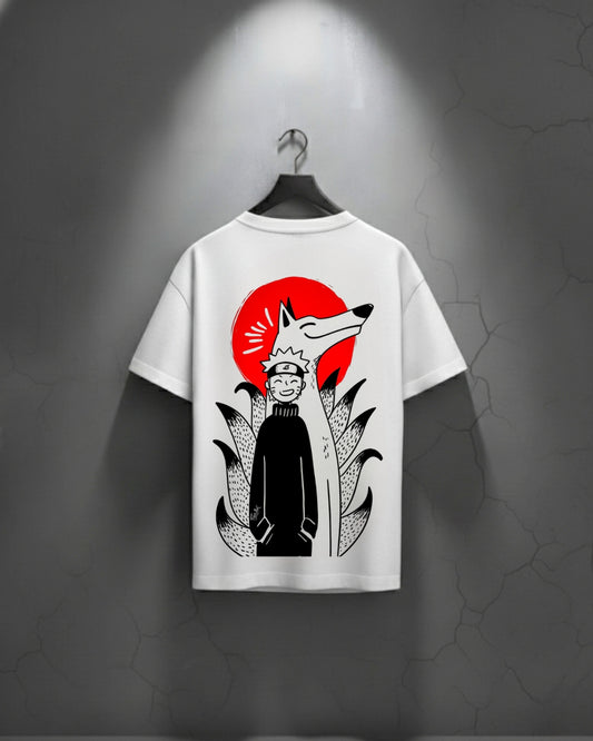 Oversized Naruto Uzumaki Designed Premium T Shirt