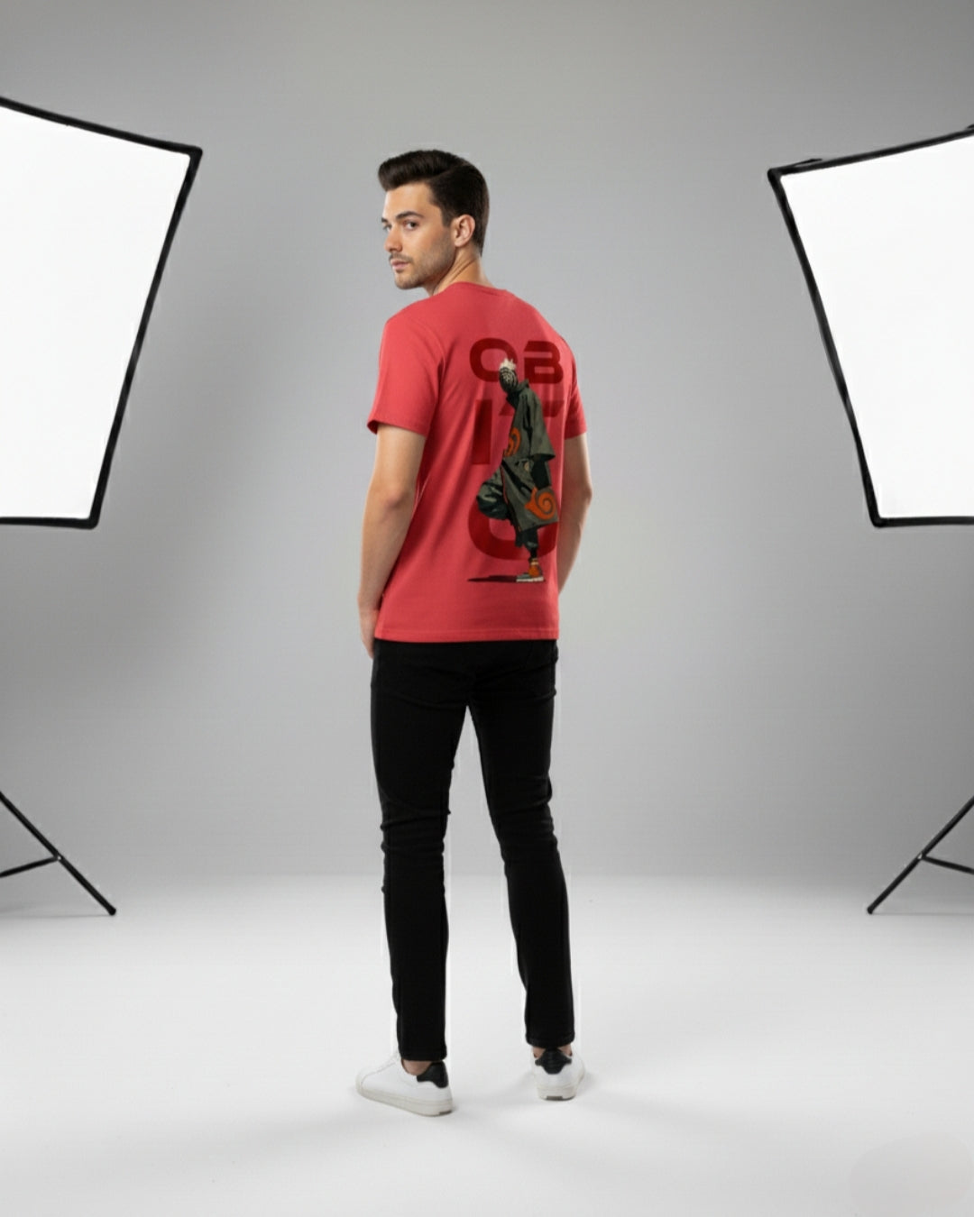 Oversized Obito Uchiha Theme Premium T shirt