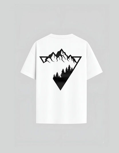 Creative Mountain Design T Shirt