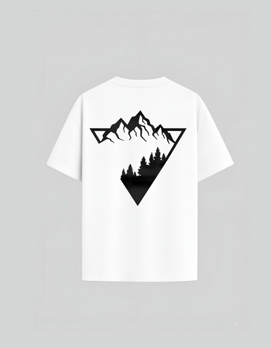 Creative Mountain Design T Shirt