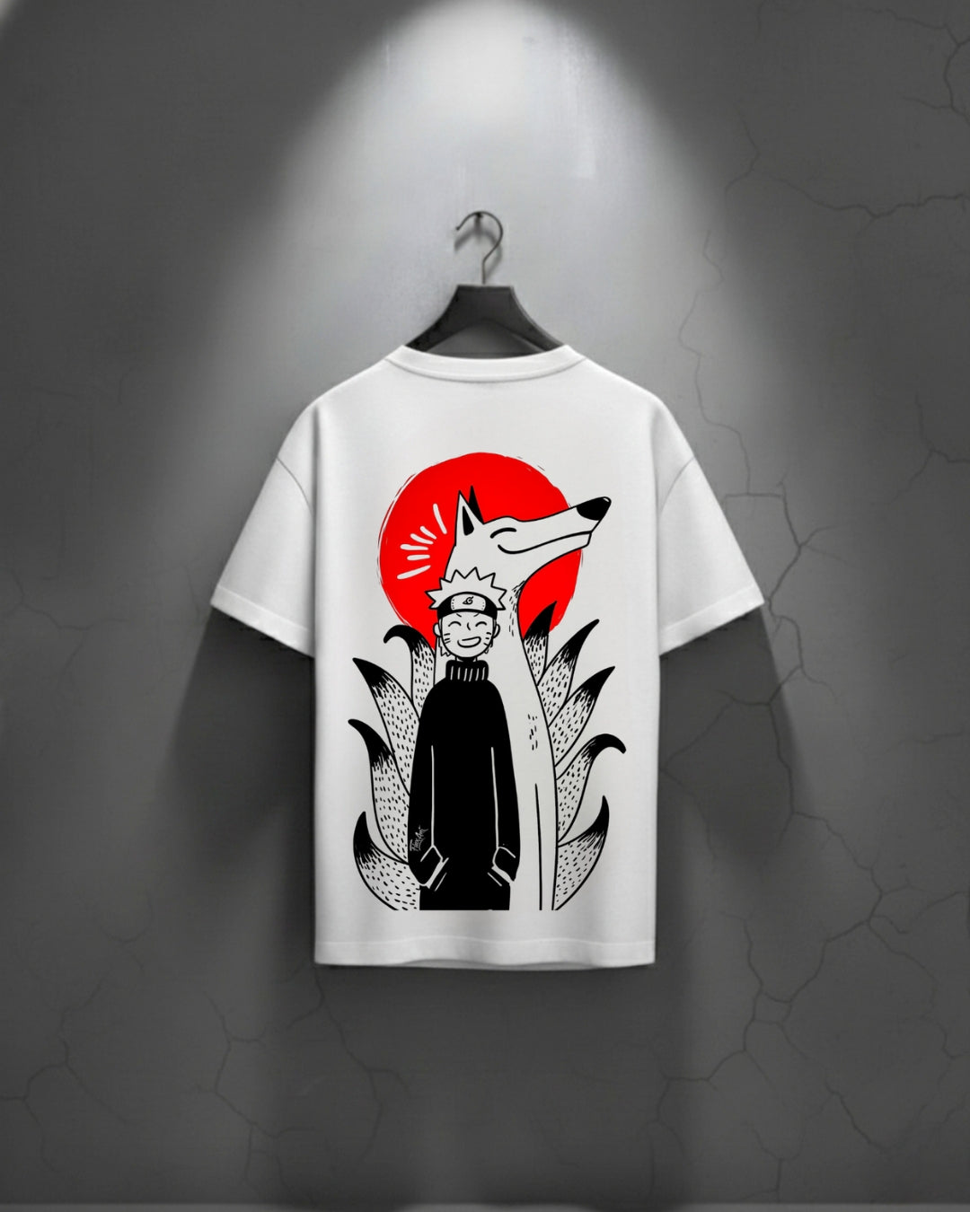Oversized Naruto Uzumaki Designed Premium T Shirt