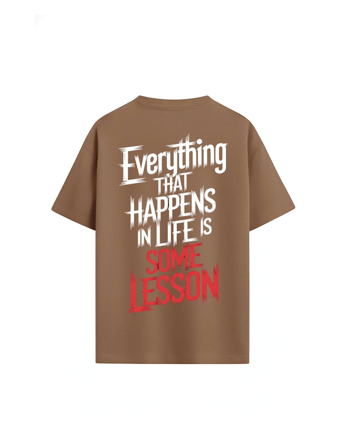Life Lessons Designed Oversized T shirt