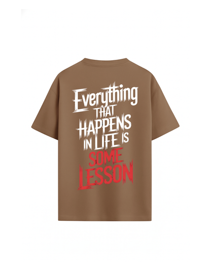 Life Lessons Designed Oversized T shirt